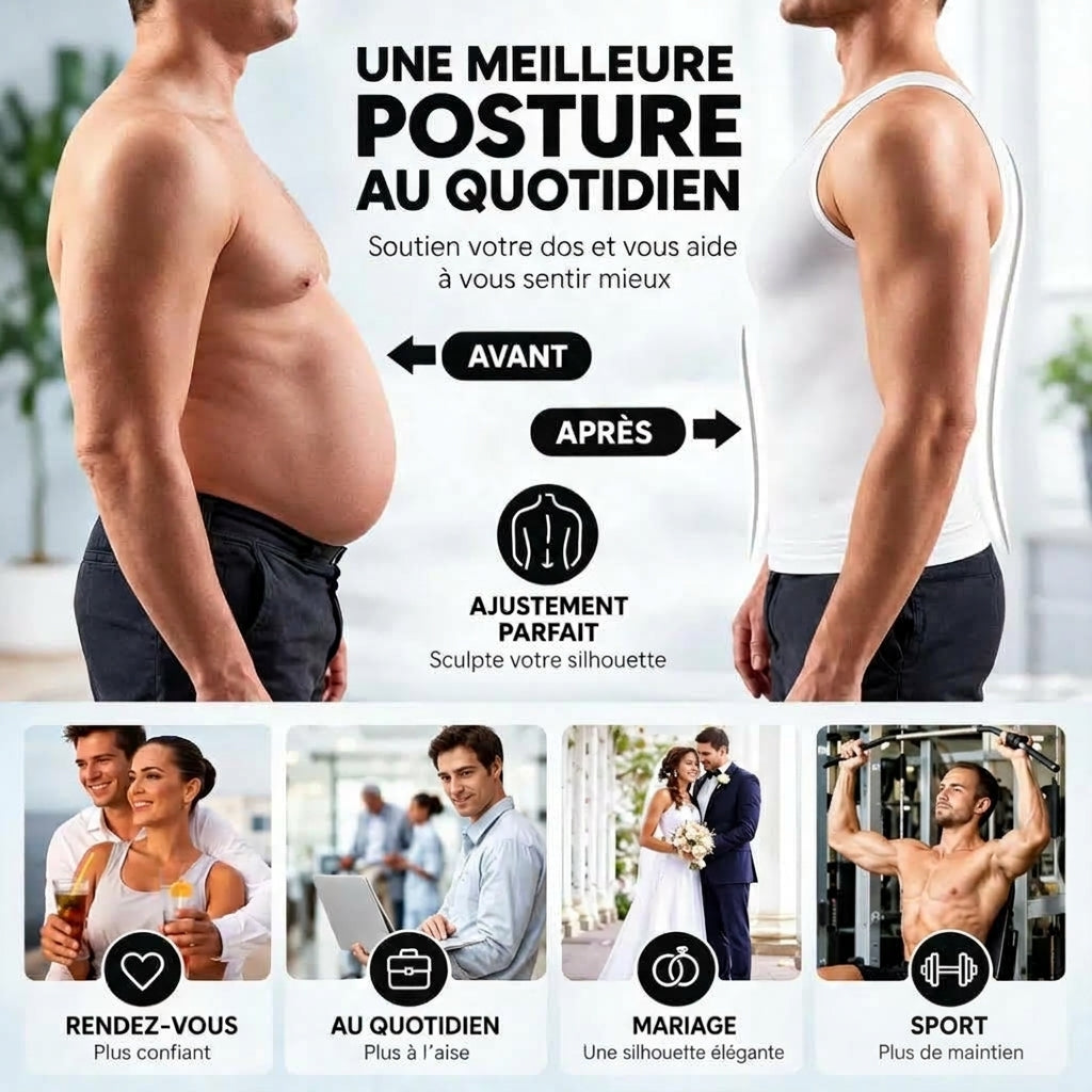 Débardeur Gainant Homme Sans Coutures