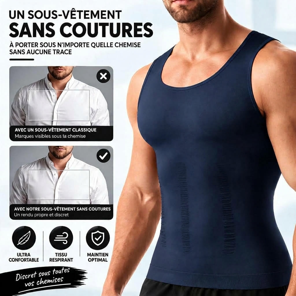 Débardeur Gainant Homme Sans Coutures