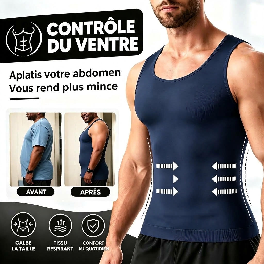 Débardeur Gainant Homme Sans Coutures