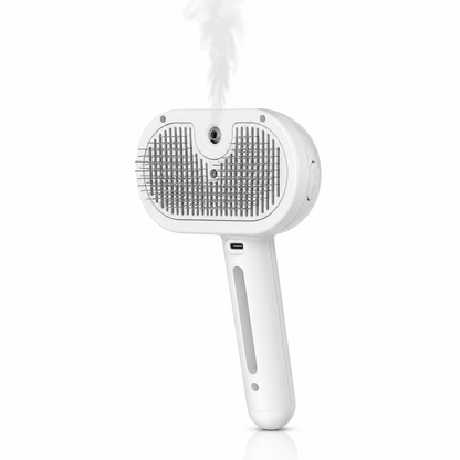 Brosse vapeur auto-nettoyante pour chat et chien